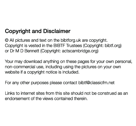 Copyright and Disclaimer text