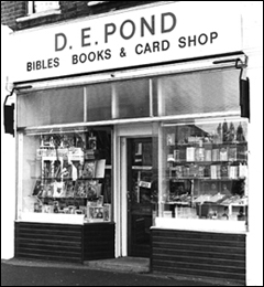 D E Pond Bookshop Front